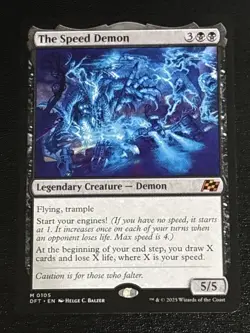 MTG Aetherdrift The Speed Demon 0105 NM Mythic - Image 1