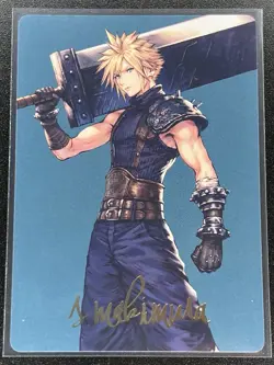 Cloud, EX Soldier 50/53 Art Series Gold Signature MTG: Final Fantasy NM - Image 1