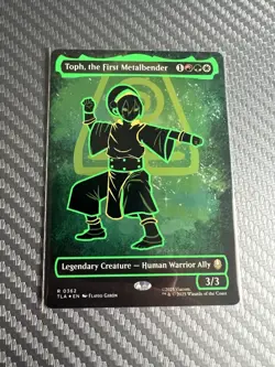 Toph, The First Metalbender MTG Avatar, Neon Ink Foil - Image 1