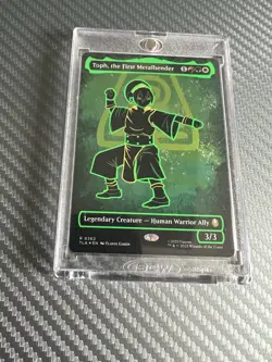 Toph, The First Metalbender MTG Avatar, Neon Ink Foil - Image 3