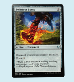 Swiftfoot Boots, Commander 2017, NM Near Mint, Magic The Gathering MTG - Image 1
