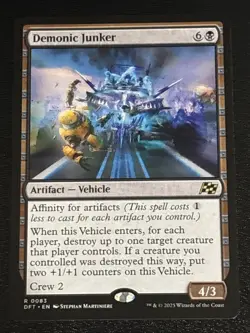 MTG Aetherdrift Demonic Junker 0083 NM Rare - Image 1