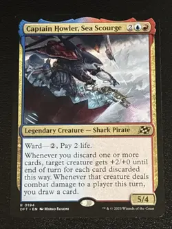 MTG Aetherdrift Captain Howler, Sea Scourge 0194 NM Rare - Image 1