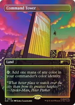 Command Tower Foil Marvel Secret Lair NM MTG - Image 1