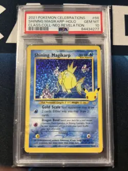 Pokemon Celebrations Shining Magikarp 66 Classic Collection GEM MT PSA 10 - Image 1