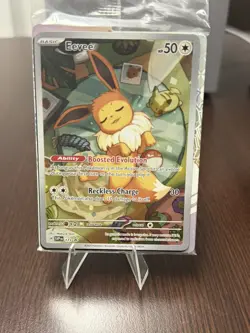 Pokemon Prismatic Evolutions Eevee Promo SVP 173 Sealed Pack Full Art Holo NM/M - Image 1