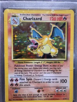 1999 Pokemon Base Set Charizard Holo #4/102 PSA 4 VG-EX - Image 3