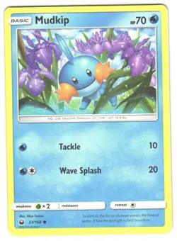 Pokemon SM: Celestial Storm Mudkip (33) #33/168 LP Common - Image 1