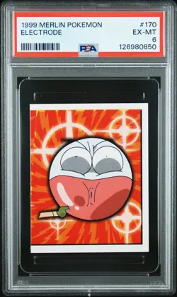 1999 MERLIN POKEMON #170 ELECTRODE PSA 6 - Image 1