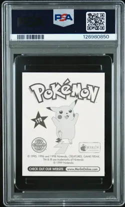 1999 MERLIN POKEMON #170 ELECTRODE PSA 6 - Image 2