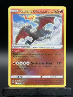 Pokemon - Radiant Charizard Crown Zenith 020/159 Rare Holo - Potential 10 📈🔥 - Image 1