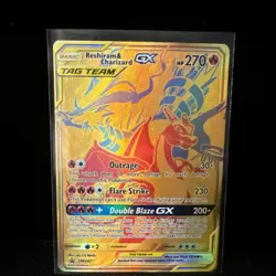 Pokemon TCG Reshiram & Charizard GX Tag Team SM247 Black Star Promo NM - Image 3