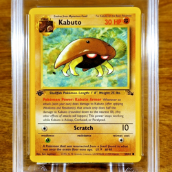 Pokemon Fossil Series 1st Edition Kabuto 50/62 AGS Mint+ 9.5 Common 1999 - Image 2