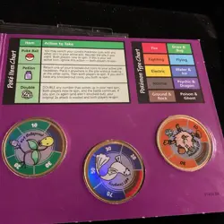 Pokemon Vintage Battling Coin Game Battle Coins 1999 Collectable Hasbro Free Shi - Image 4
