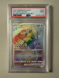 Lugia Vstar 202/195 Pokemon Sword & Shield Silver Tempest PSA 9 - Image 1