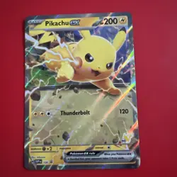 Pokemon Pikachu EX Scarlet & Violet Black Star Promo SVP 106 - Image 1