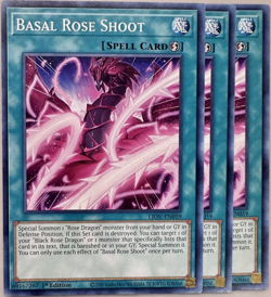 Basal Rose Shoot x3 LIOV-EN059 Yu-Gi-Oh! TCG 1st ed Common Playset - Image 1