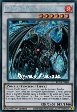 Yu-Gi-Oh ! Empereur Dragon de la Damnation BLCR-FR081 VF/SECRET - Image 1