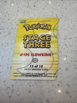 Die Cut Slowking #199 Topps Johto Champions Pokemon Card 15 / 18 2001 Light Play - Image 4