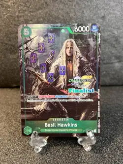 Basil Hawkins ST02-010 EN ONE PIECE CARD TCG 2023 Championship Top Player-NM - Image 1