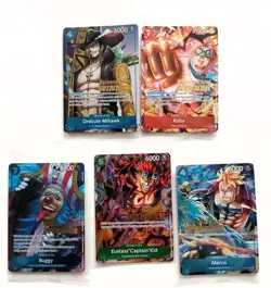 5 x One Piece, Sealed (except 1) , Stamped, Release Event Winner's Prize Cards - Image 1
