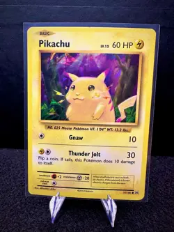 Pikachu 35/108 XY Evolutions Cracked Ice Holo Pokemon TCG Card LP - Image 1