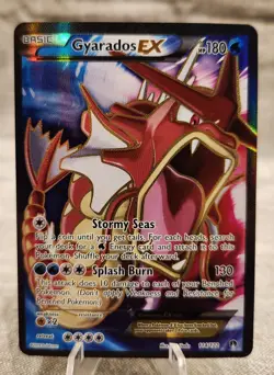 Pokemon TCG card Gyarados EX Full Art 114/122 Breakpoint Holo Free Shipping - Image 1