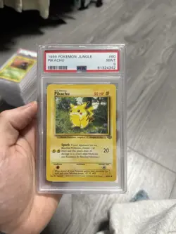 Pokemon 1999 Jungle Pikachu Card #60 PSA 9 - Image 1