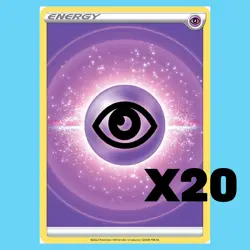 20x Psychic Energy Pokemon Cards - 2022 Sword & Shield - Near Mint/Pack Fresh - Image 1