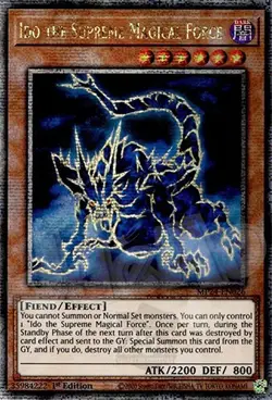 Yuigoh - Ido the Supreme Magical Force - 1st Edition QCR NM - Free Holo Card - Image 1