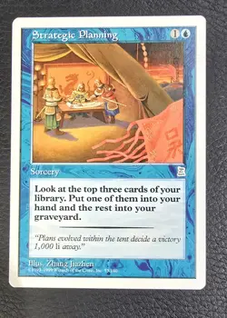 Strategic Planning 53 MTG Portal Three Kingdoms Uncommon Magic Card - Image 1