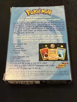 VINTAGE 1999 WOTC pokemon cards W/ Blackout Theme Deck Box Cards And Manual - Image 2