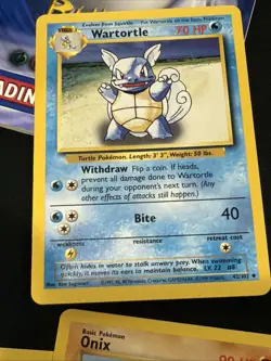 VINTAGE 1999 WOTC pokemon cards W/ Blackout Theme Deck Box Cards And Manual - Image 5