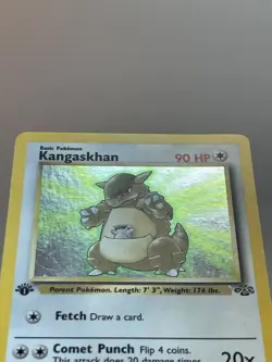 Pokemon 1999 Kangaskhan Card 5/64 1st Edition Jungle Holo Rare - Image 3