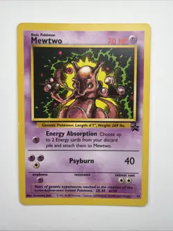 Pokemon TCG card- Pokemon Mewtwo #14 Mewtwo Regular, Black Star Promos 1999 - Image 1