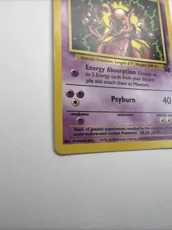 Pokemon TCG card- Pokemon Mewtwo #14 Mewtwo Regular, Black Star Promos 1999 - Image 3
