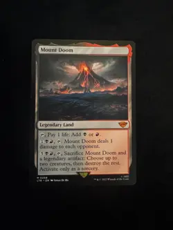 Mount Doom, the Lord of the Rings: Tales of Middle-Earth Magic MTG Card - Image 1