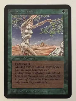 Magic the Gathering MTG Alpha Shanodin Dryads NM (Beta Bob) - Image 1