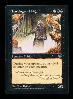 * * 1x Harbinger of Night x1 * * Mirage MTG Close to NM Near Mint - Image 1