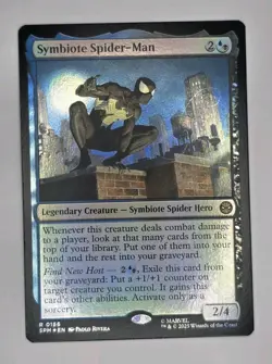 Symbiote Spider-Man Marvel's Spider-Man R 0156 Foil Magic The Gathering MTG - Image 1
