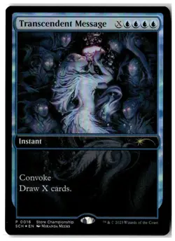 MTG Foil Transcendent Message - Game Day & Store Championship Promos MP English - Image 1