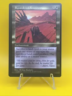 MTG x1 Squandered Resources (Visions) Rare (LP) - Image 1