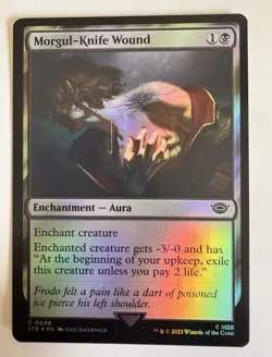 2023 MTG LTR Morgul-Knife Wound C Foil Enchantment #98 - Image 1