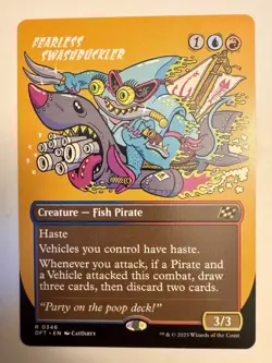 Fearless Swashbuckler (Borderless / Extended Art) Aetherdrift Regular MTG - Image 1