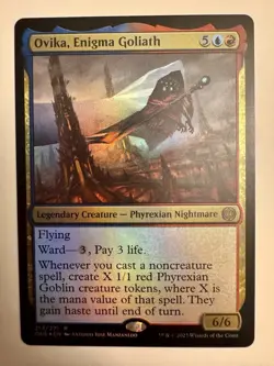 Ovika, Enigma Goliath 213/271 Non Foil Rare All Will Be One MTG NM - Image 1