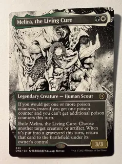 Melira, the Living Cure 333 Borderless Non Foil Rare All Will Be One MTG - Image 1
