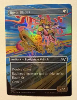 MTG Magic the Gathering Rover Blades (331/579) Aetherdrift LP FOIL - Image 1