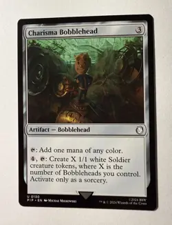 Charisma Bobblehead Universes Beyond: Fallout Regular Artifact Uncommon MTG NM - Image 1