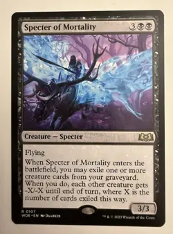 MTG Magic the Gathering Specter of Mortality (107/475) Wilds of Eldraine LP - Image 1