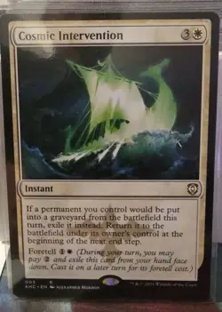 Magic The Gathering, Cosmic Intervention, Commander: Kaldheim, Regular - Image 1